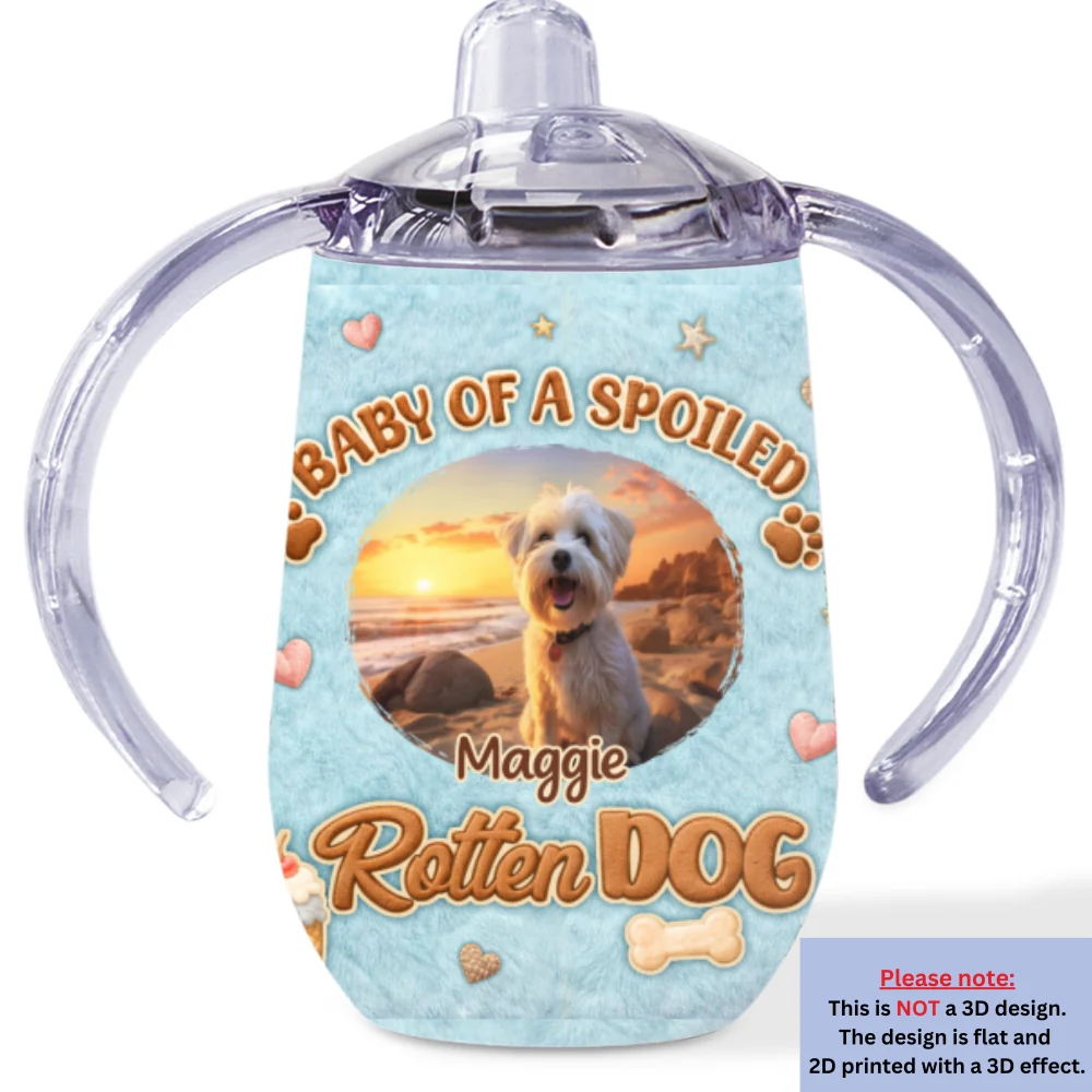 Rotten Dogs Photo - Personalized Custom 3D Effect Sippy Cup With Handles - Image 6