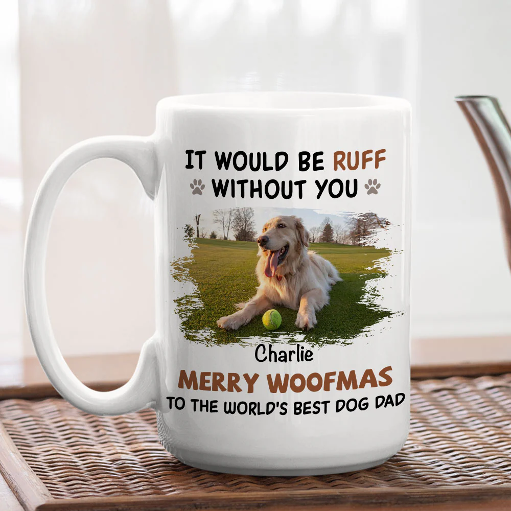Rough Time Without You Photo - Personalized Custom Coffee Mug - Image 3