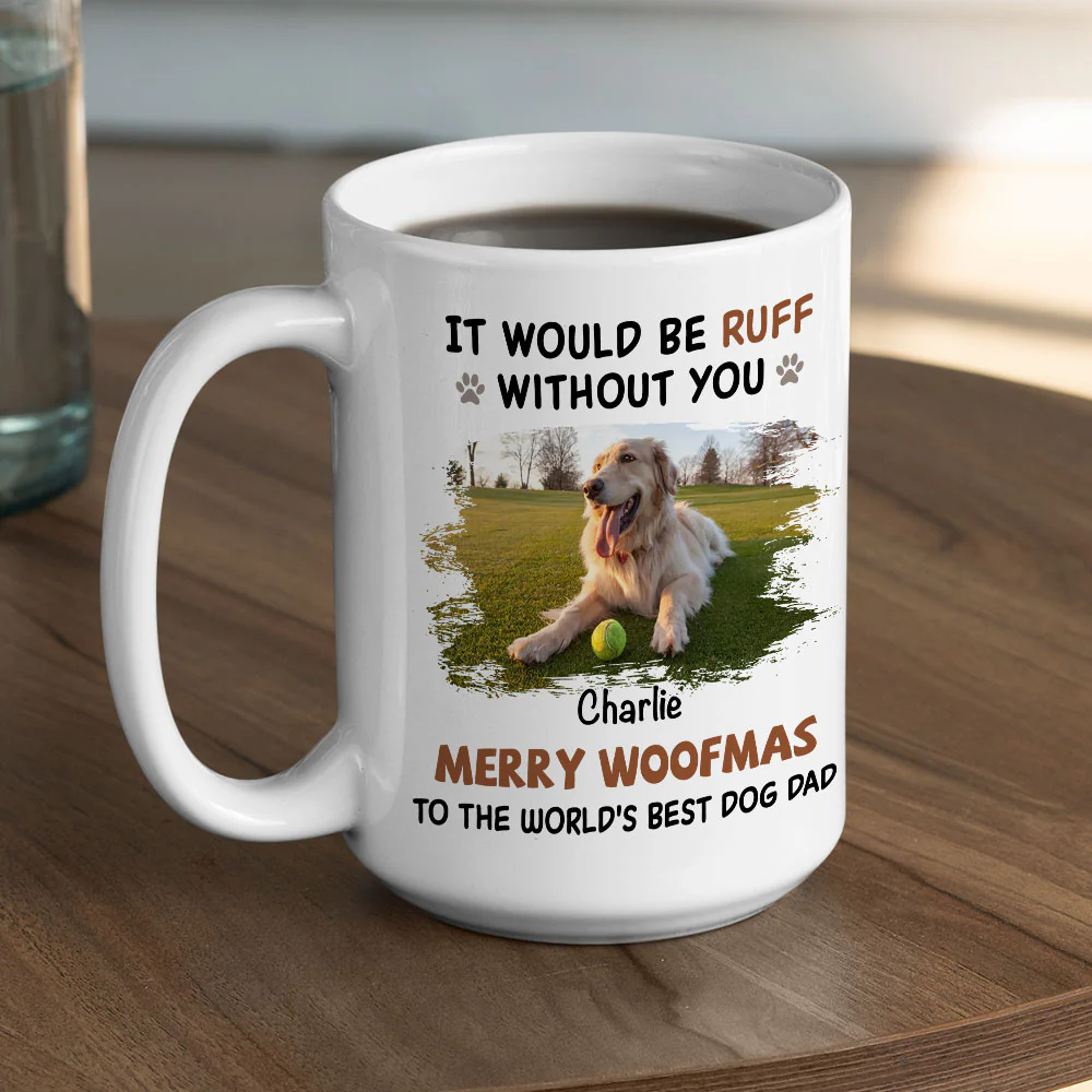 Rough Time Without You Photo - Personalized Custom Coffee Mug - Image 4