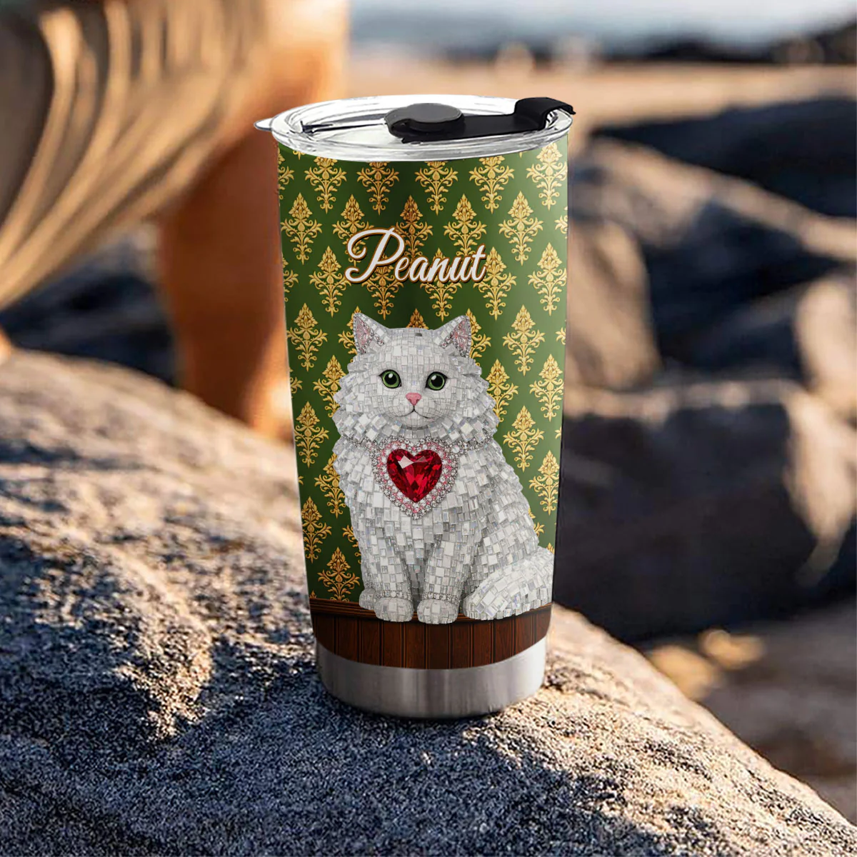 Royal Cats - Personalized Custom 3D Effect Tumbler - Image 5