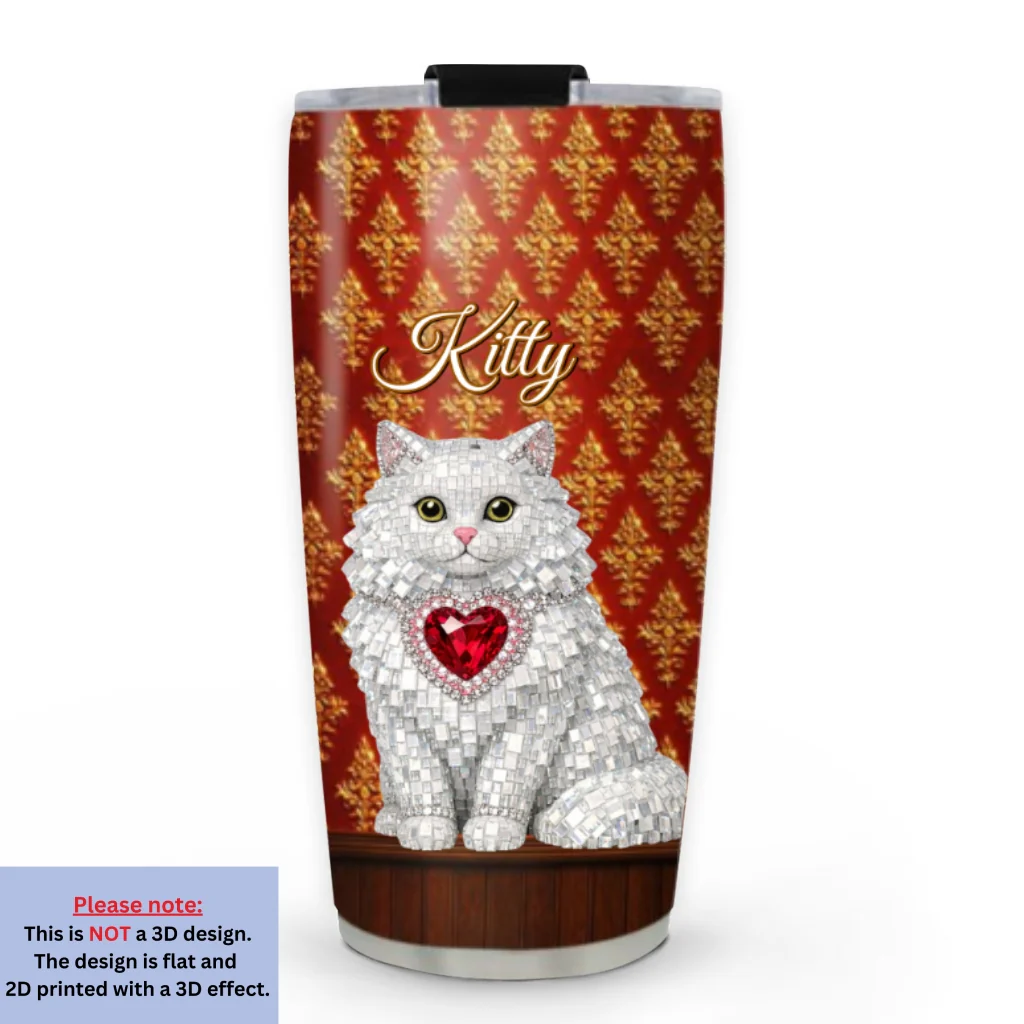 Royal Cats - Personalized Custom 3D Effect Tumbler - Image 7