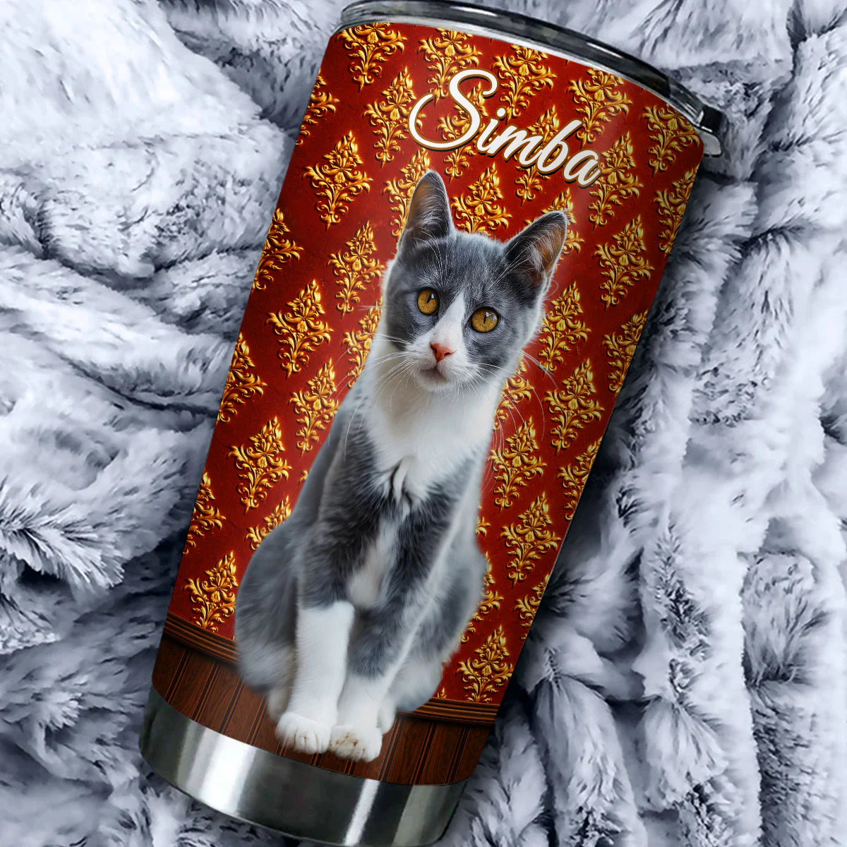 Royal Cats Photo - Personalized Custom 3D Effect Tumbler