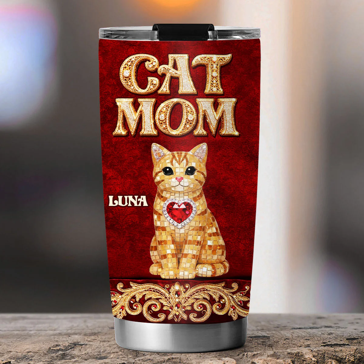 Royal Elegance - Personalized Custom 3D Effect Tumbler - Image 2