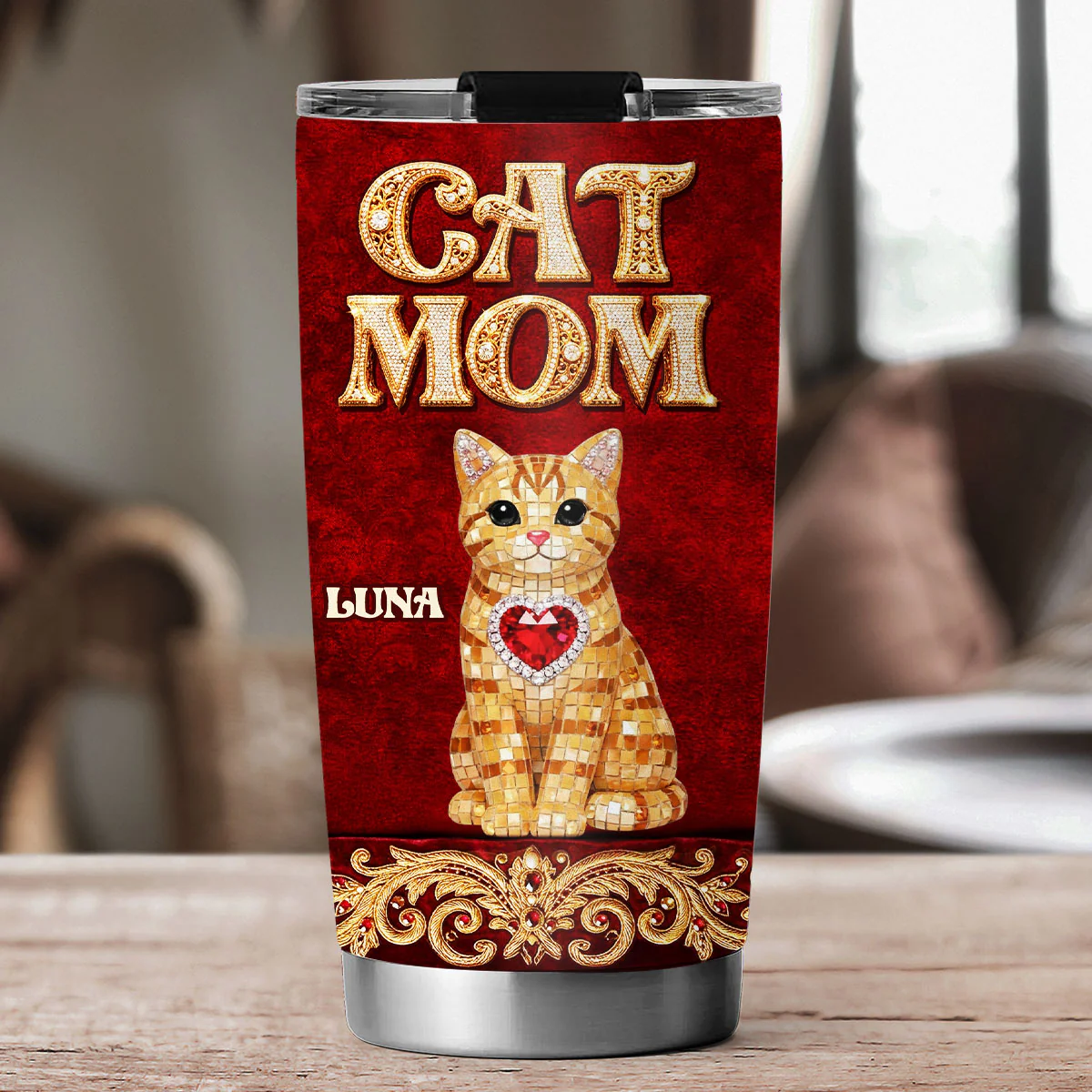 Royal Elegance - Personalized Custom 3D Effect Tumbler - Image 3