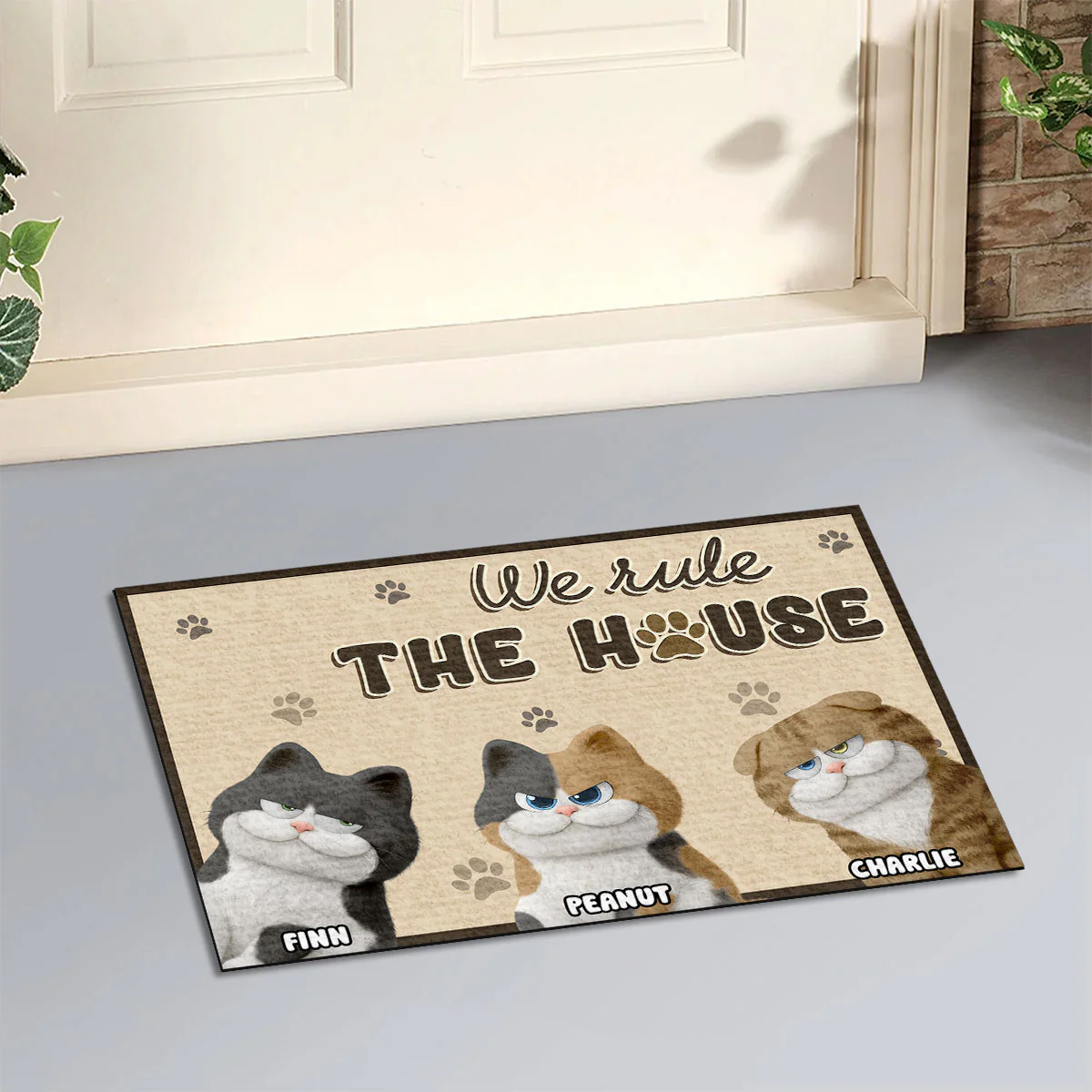 Rule The House - Personalized Custom Doormat - Image 2