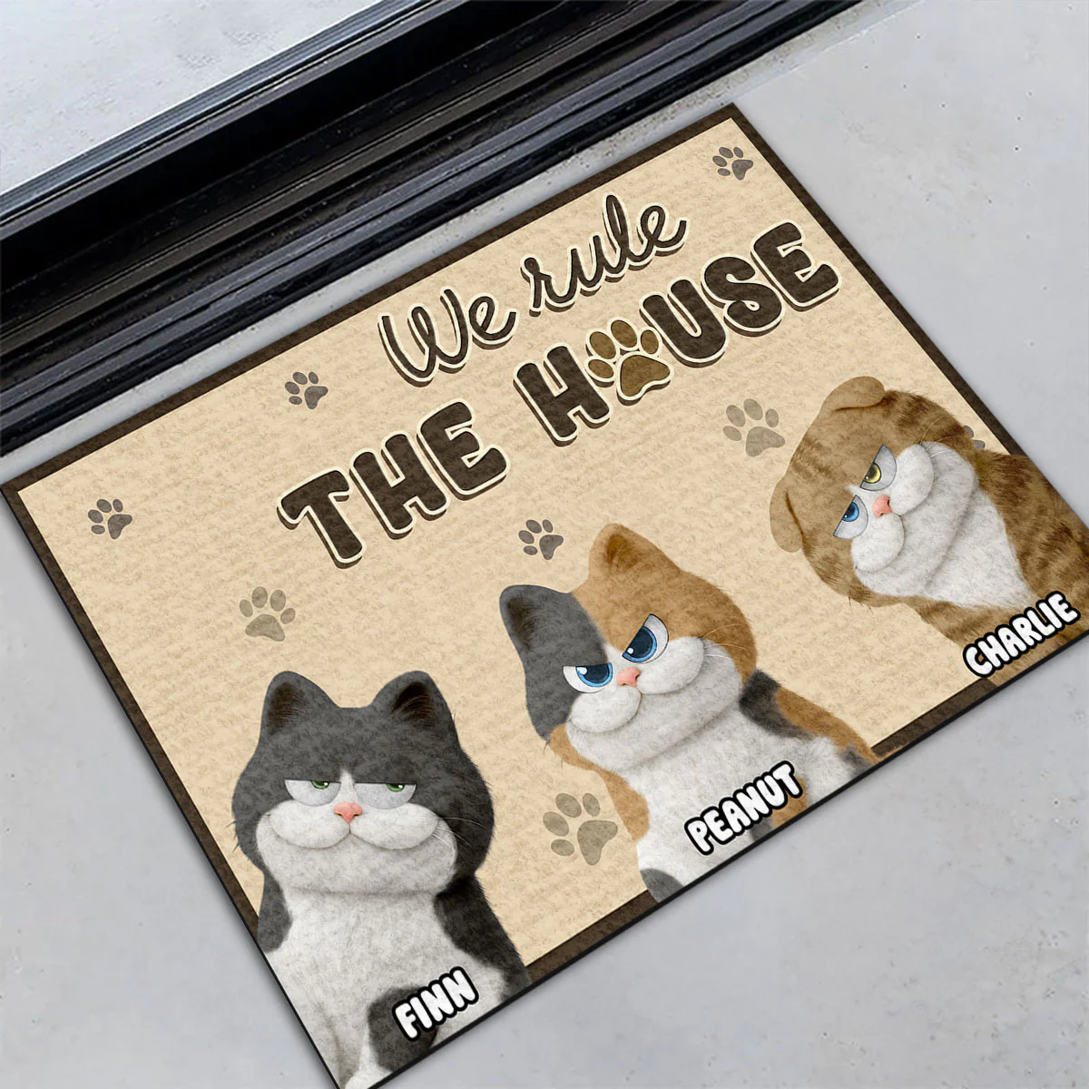 Rule The House - Personalized Custom Doormat - Image 3