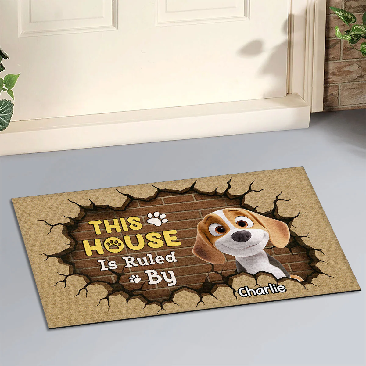 Ruled By - Personalized Custom Doormat - Image 2