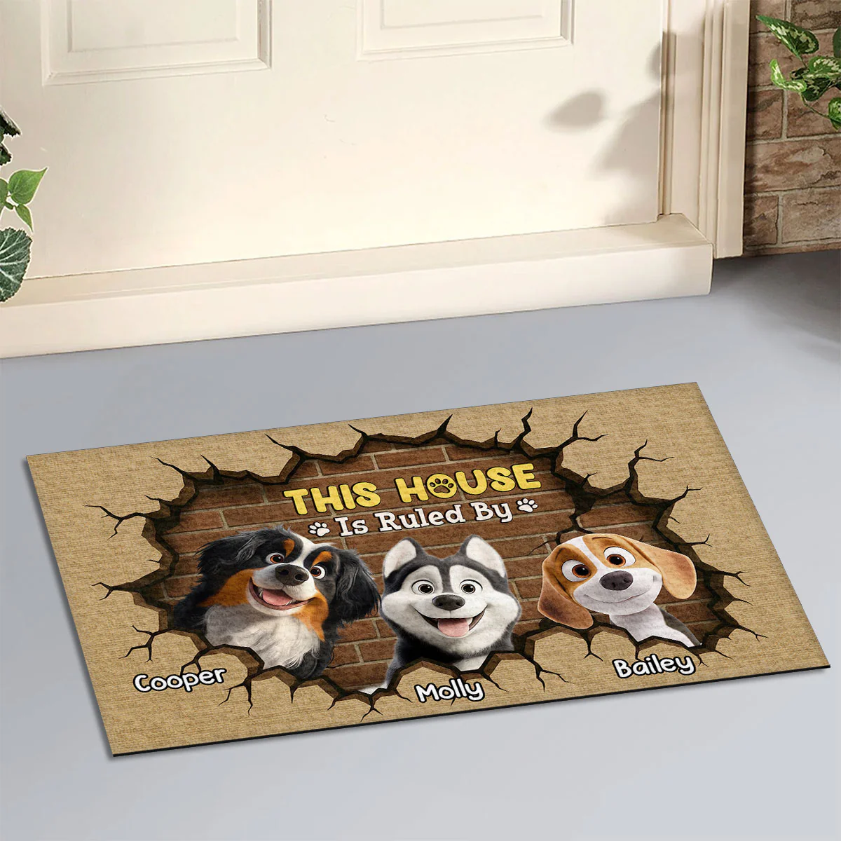 Ruled By - Personalized Custom Doormat - Image 3