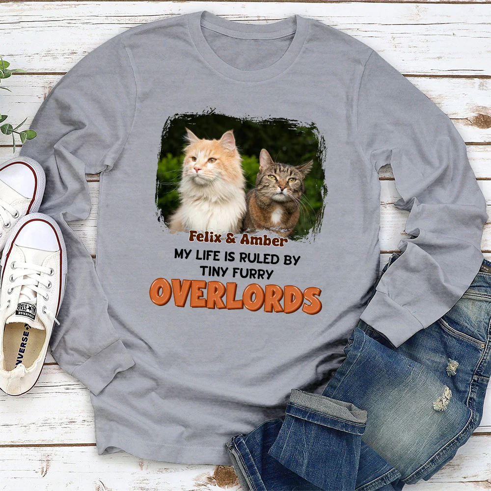 Ruled By Storybook Funny Cats Photo - Personalized Custom Long Sleeve T-Shirt