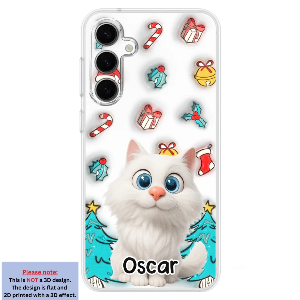 Santa Is Coming For Cats - Personalized Custom 3D Inflated Effect Phone Case - Image 28