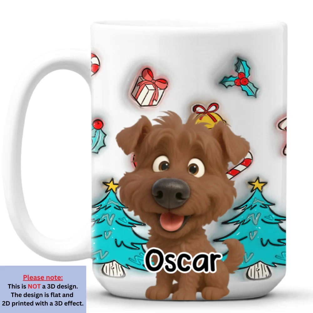 Santa Is Coming - Personalized Custom 3D Inflated Effect Mug - Image 8