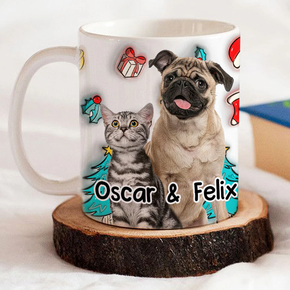 Santa Is Coming Photo - Personalized Custom 3D Inflated Effect Mug - Image 4