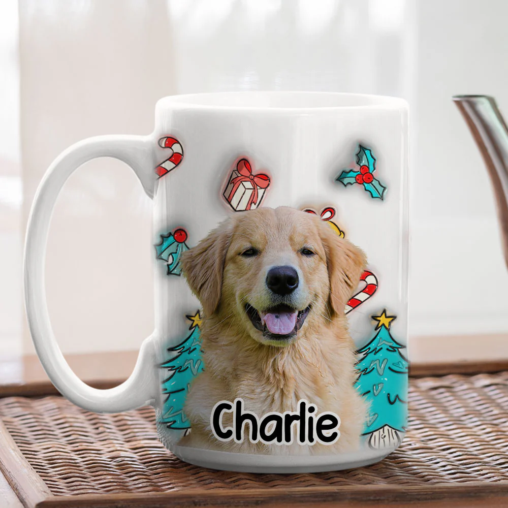 Santa Is Coming Photo - Personalized Custom 3D Inflated Effect Mug - Image 5