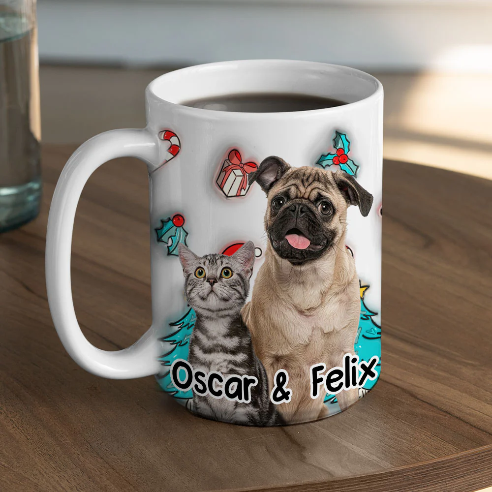 Santa Is Coming Photo - Personalized Custom 3D Inflated Effect Mug - Image 6