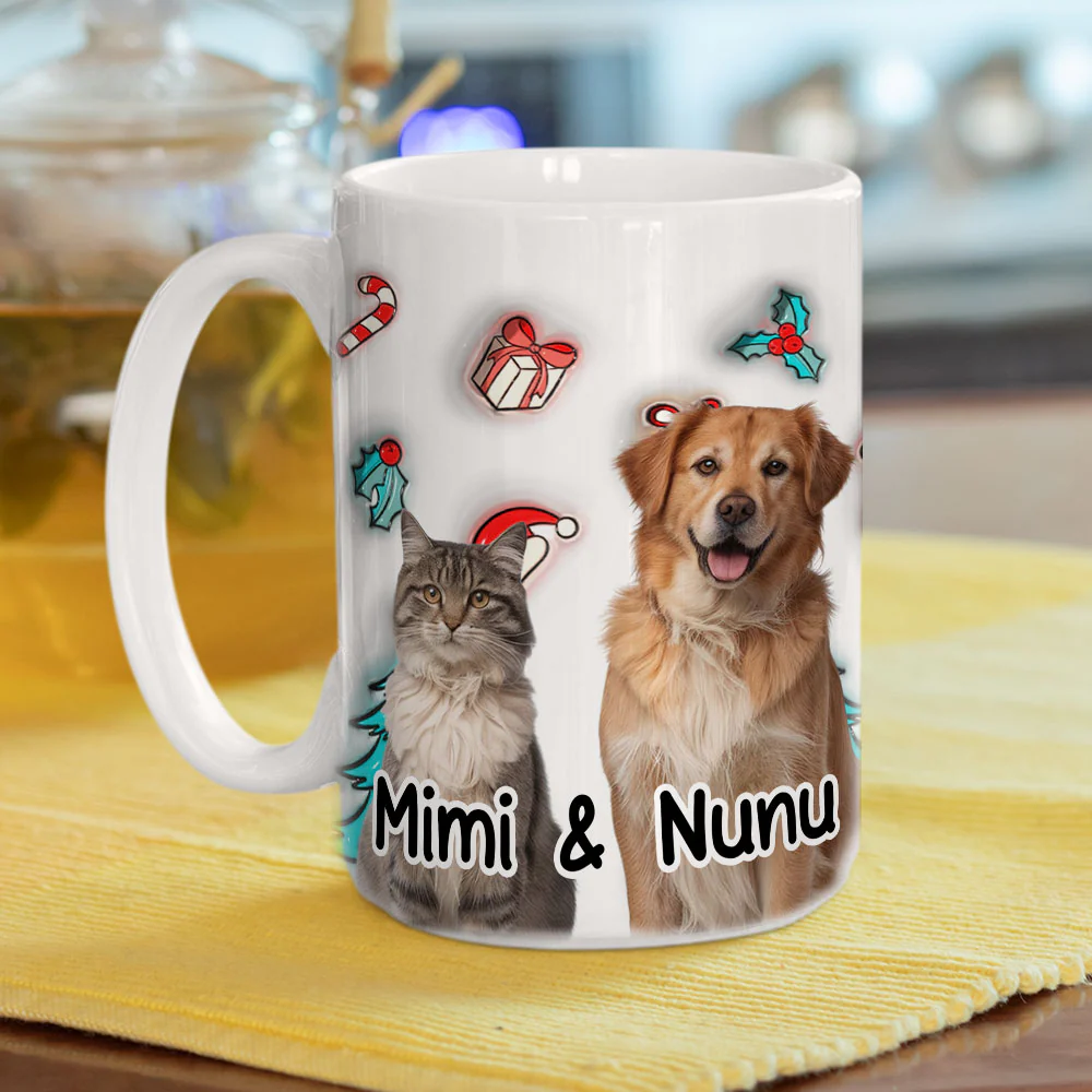 Santa Is Coming Photo - Personalized Custom 3D Inflated Effect Mug - Image 7