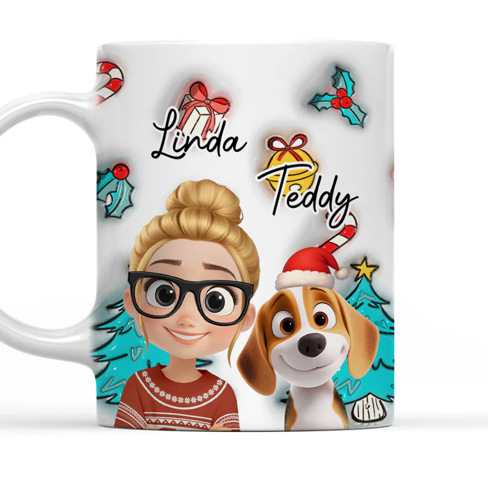 Santa Is Coming To Us - Personalized Custom 3D Inflated Effect Mug