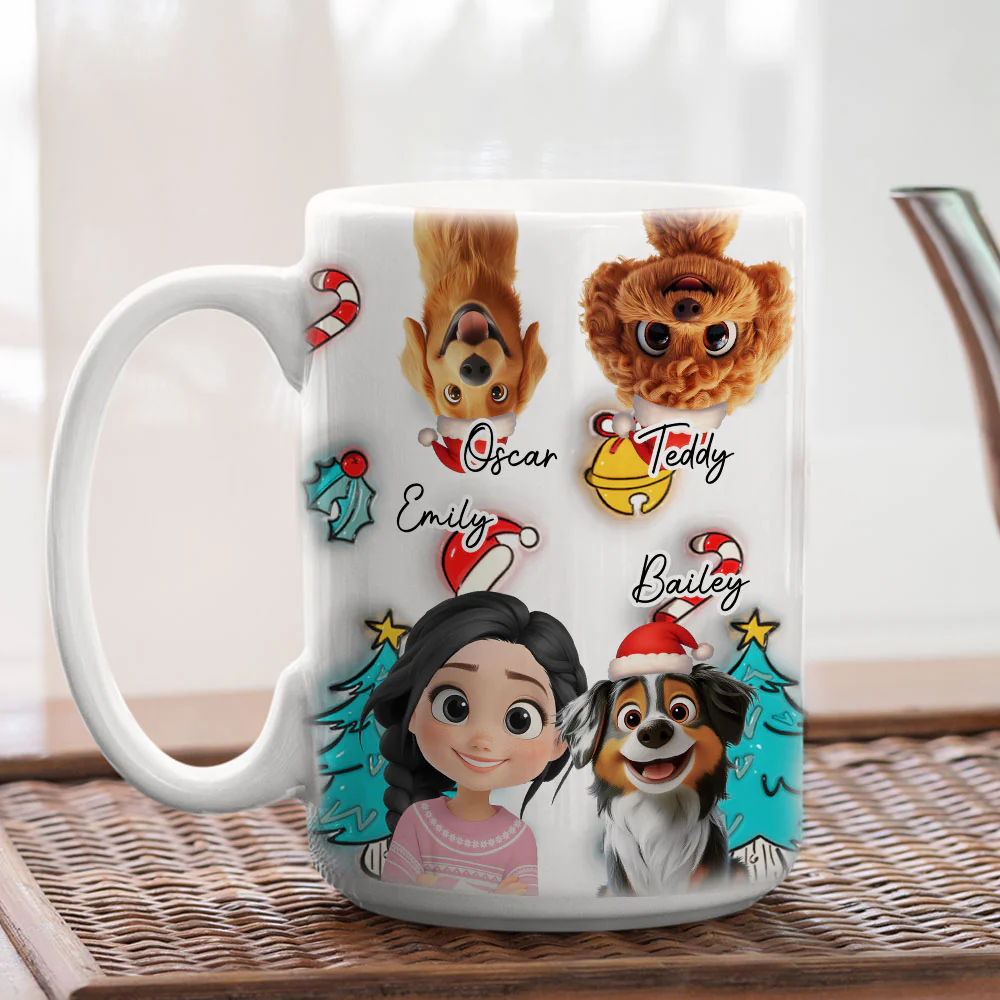 Santa Is Coming To Us - Personalized Custom 3D Inflated Effect Mug - Image 6