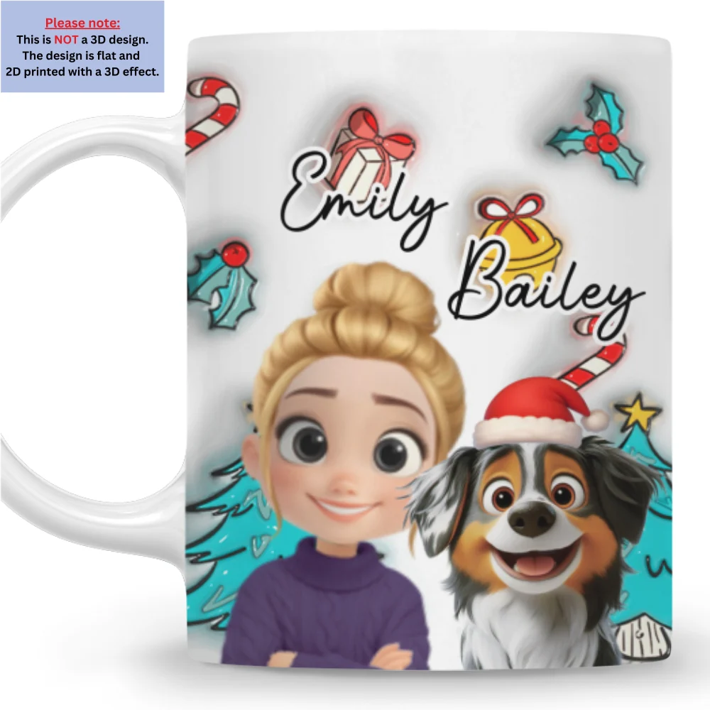 Santa Is Coming To Us - Personalized Custom 3D Inflated Effect Mug - Image 8