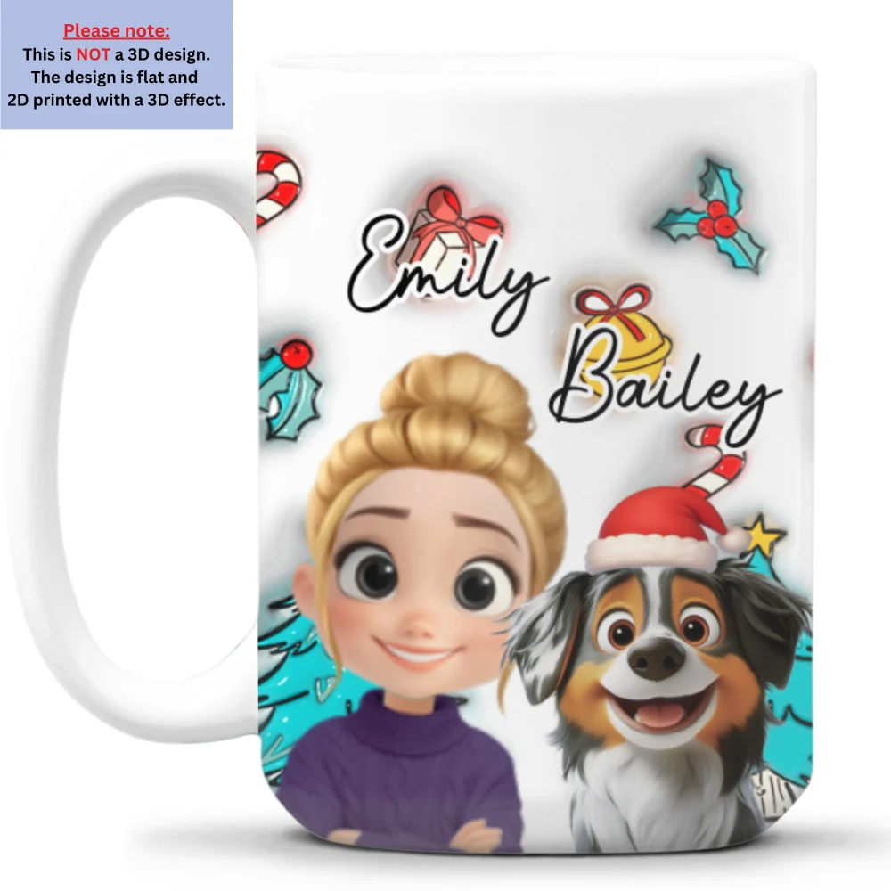 Santa Is Coming To Us - Personalized Custom 3D Inflated Effect Mug - Image 9