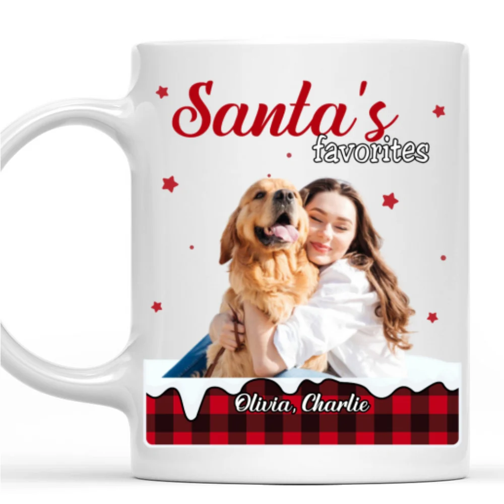 Santa Loves You So Do I Photo - Personalized Custom Coffee Mug - Image 9