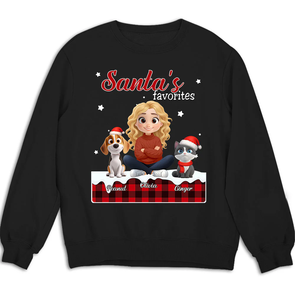 Santa Loves You So Do Them - Personalized Custom Sweatshirt