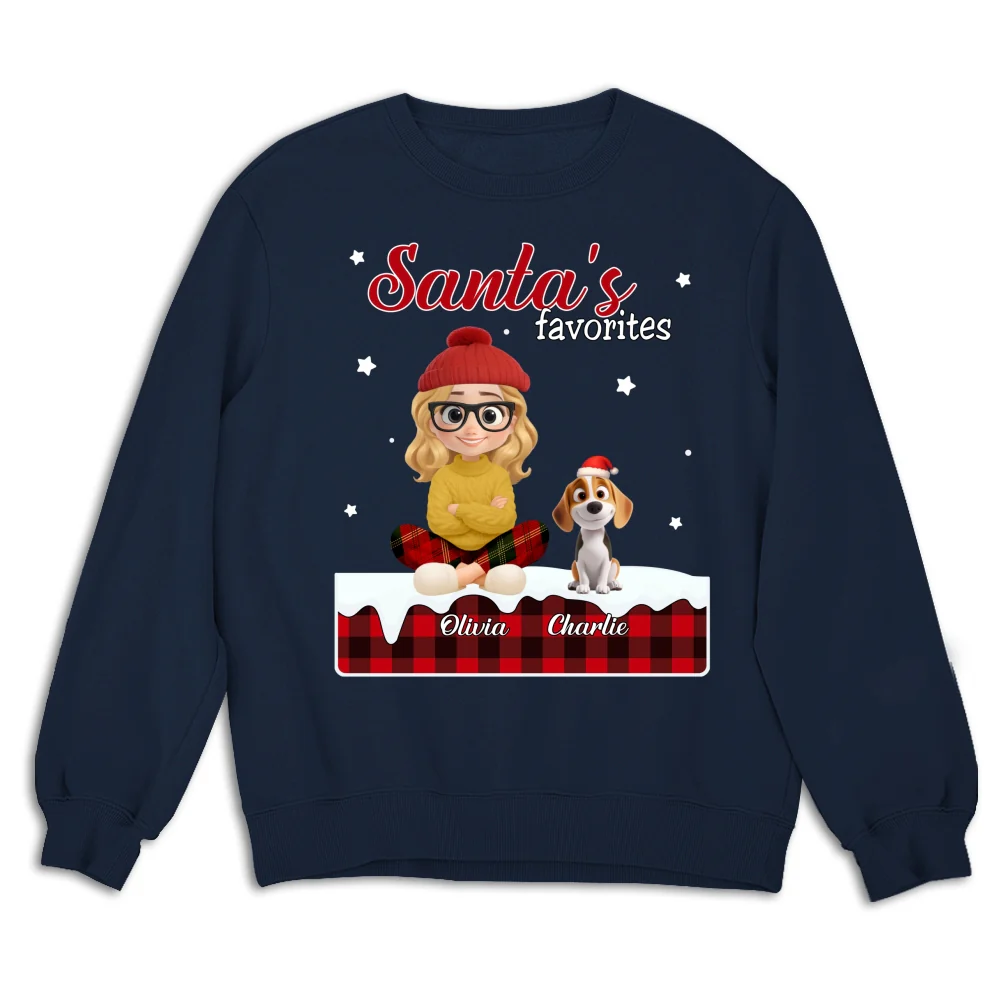 Santa Loves You So Do Them - Personalized Custom Sweatshirt - Image 7