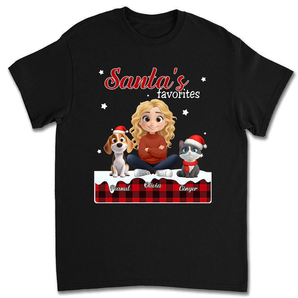 Santa Loves You So Do Them - Personalized Custom Unisex T-shirt