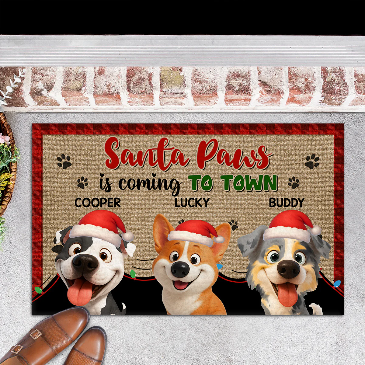 Santa Paw - Personalized Custom Doormat - Image 7