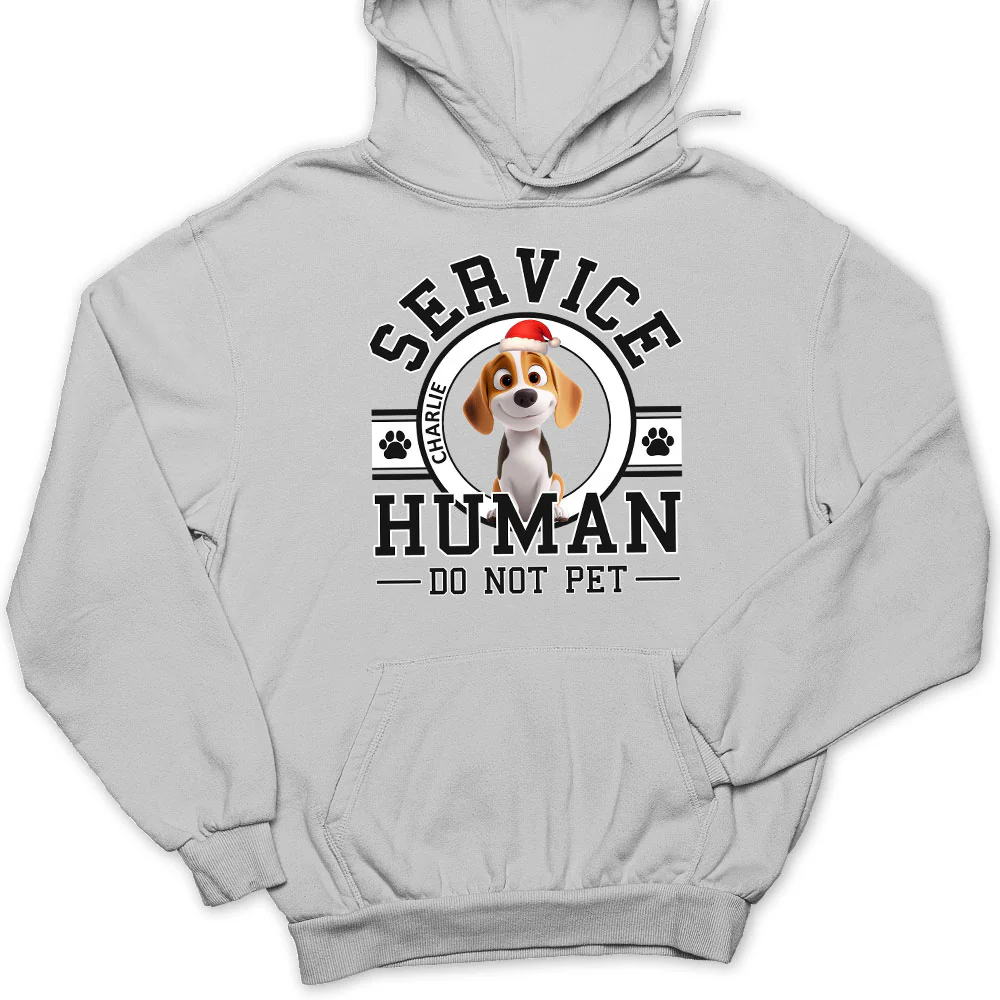 Service Human Cartoon Christmas - Personalized Custom Hoodie