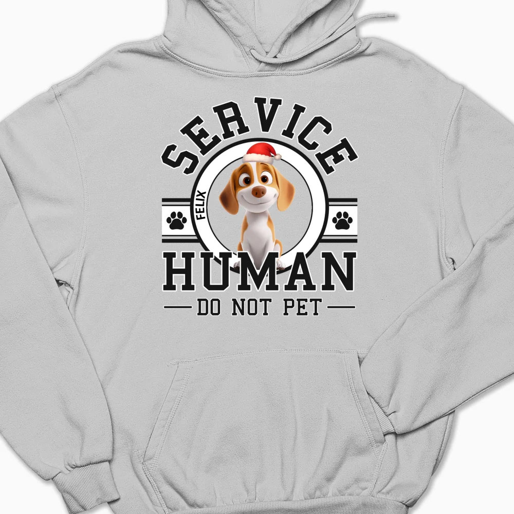 Service Human Cartoon Christmas - Personalized Custom Hoodie - Image 7