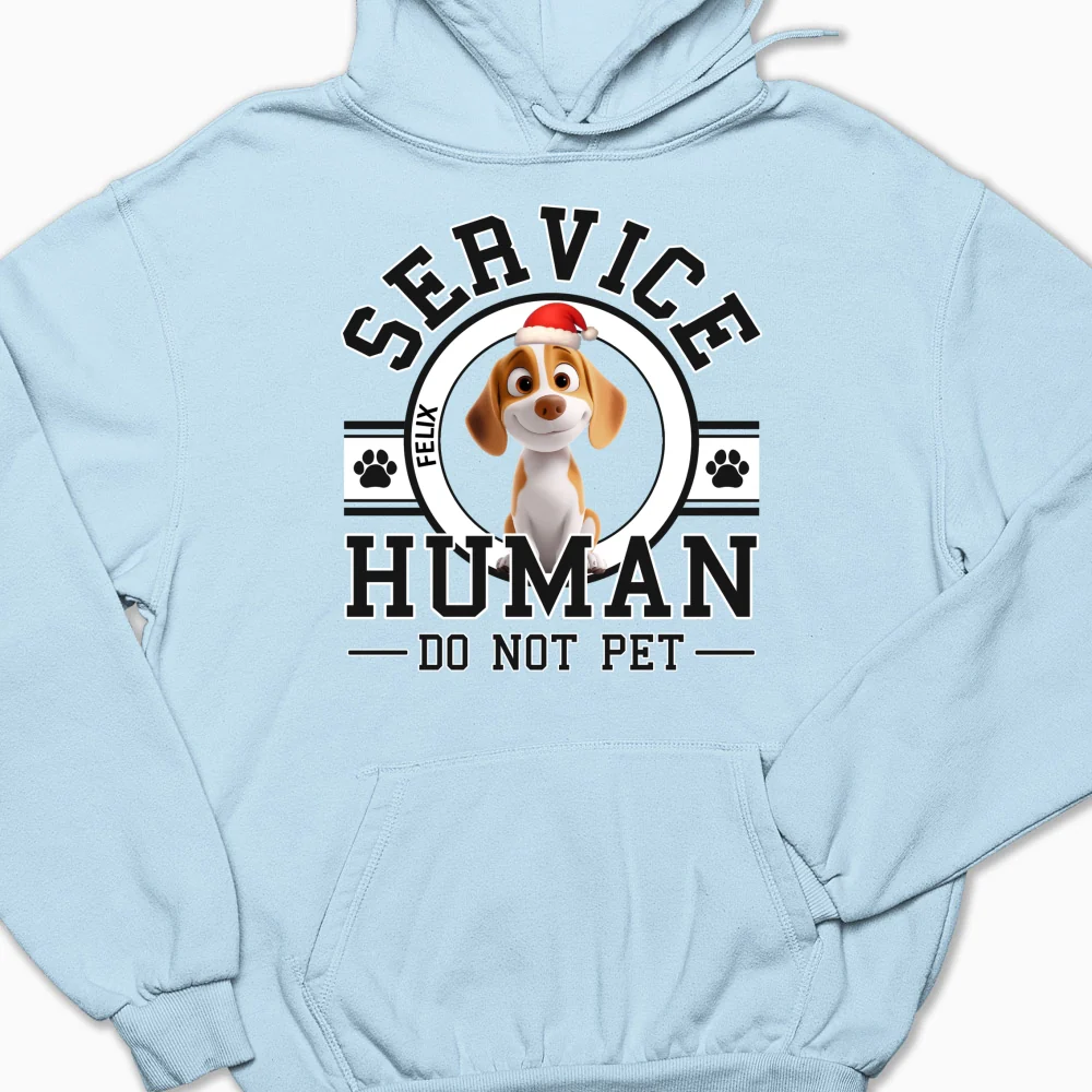 Service Human Cartoon Christmas - Personalized Custom Hoodie - Image 8