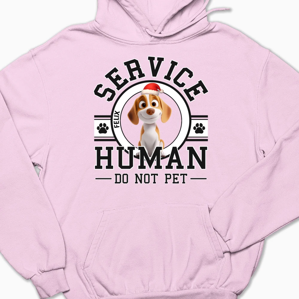 Service Human Cartoon Christmas - Personalized Custom Hoodie - Image 9