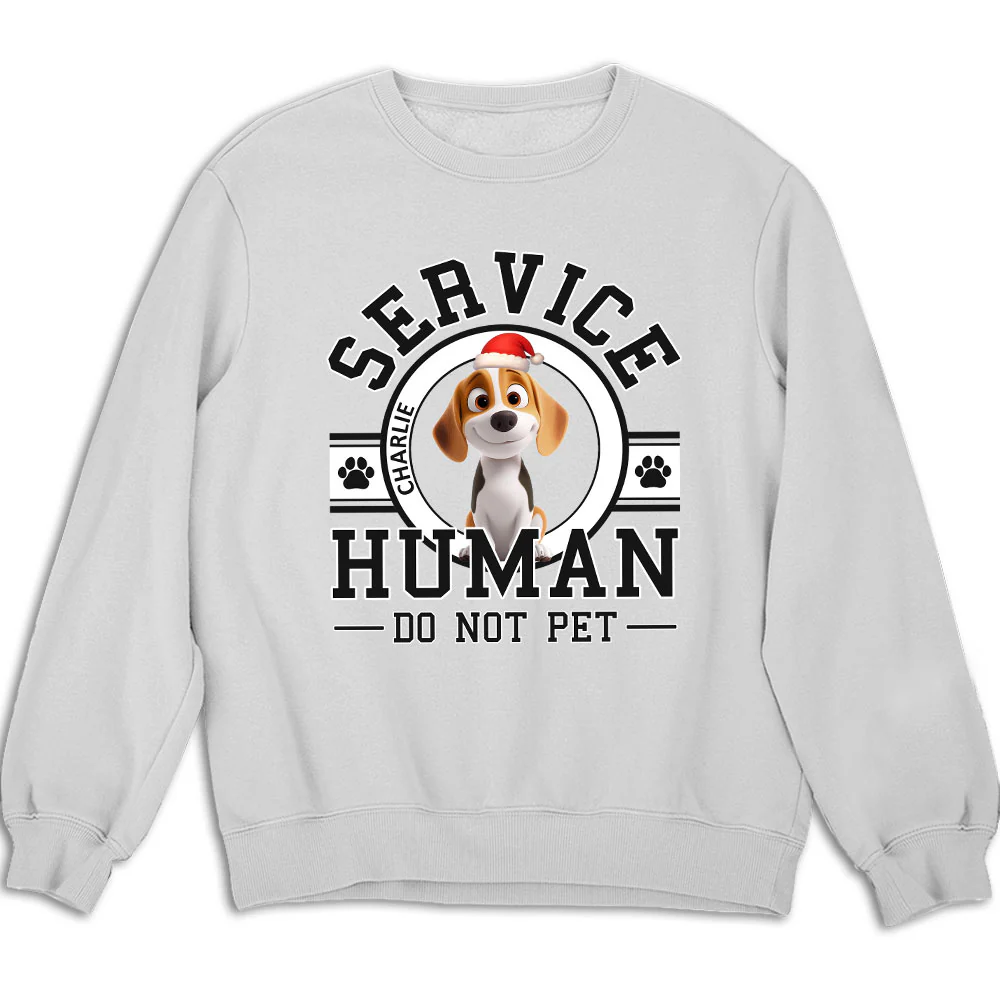 Service Human Cartoon Christmas - Personalized Custom Sweatshirt