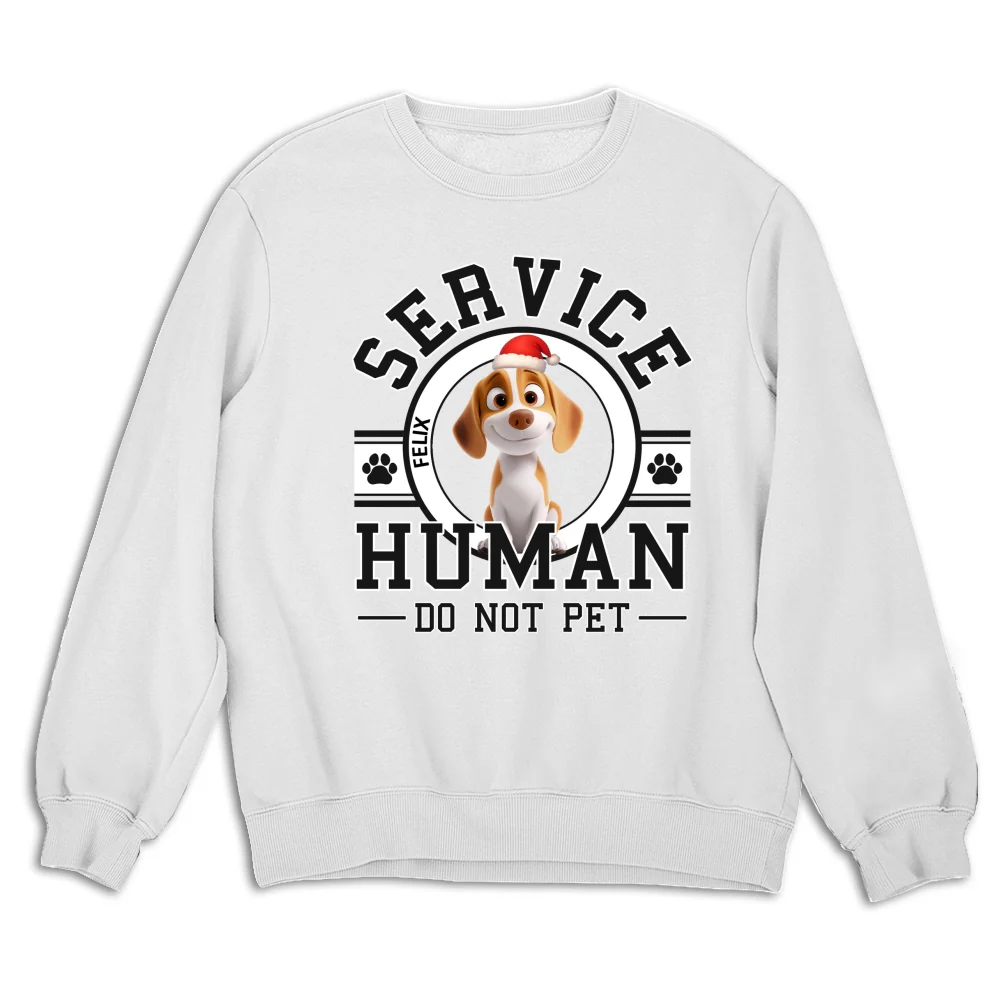 Service Human Cartoon Christmas - Personalized Custom Sweatshirt - Image 5