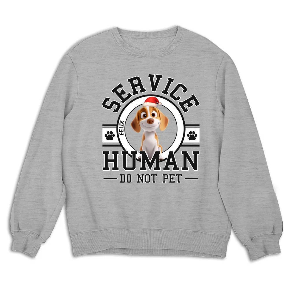 Service Human Cartoon Christmas - Personalized Custom Sweatshirt - Image 6