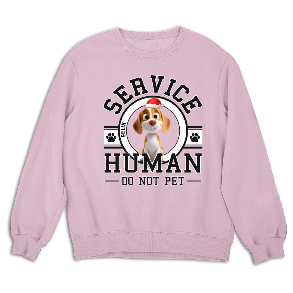 Service Human Cartoon Christmas - Personalized Custom Sweatshirt - Image 7