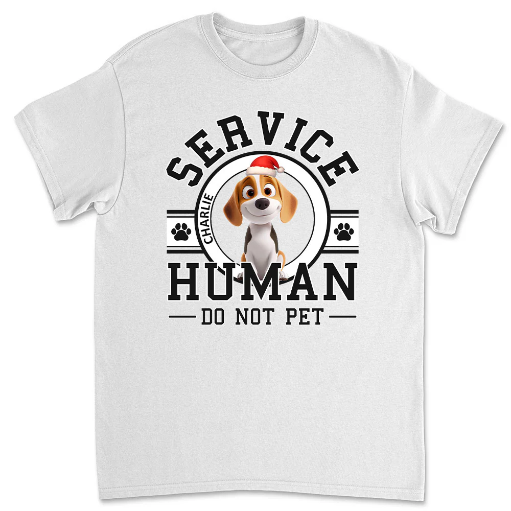 Service Human Cartoon Christmas - Personalized Custom Unisex T-shirt