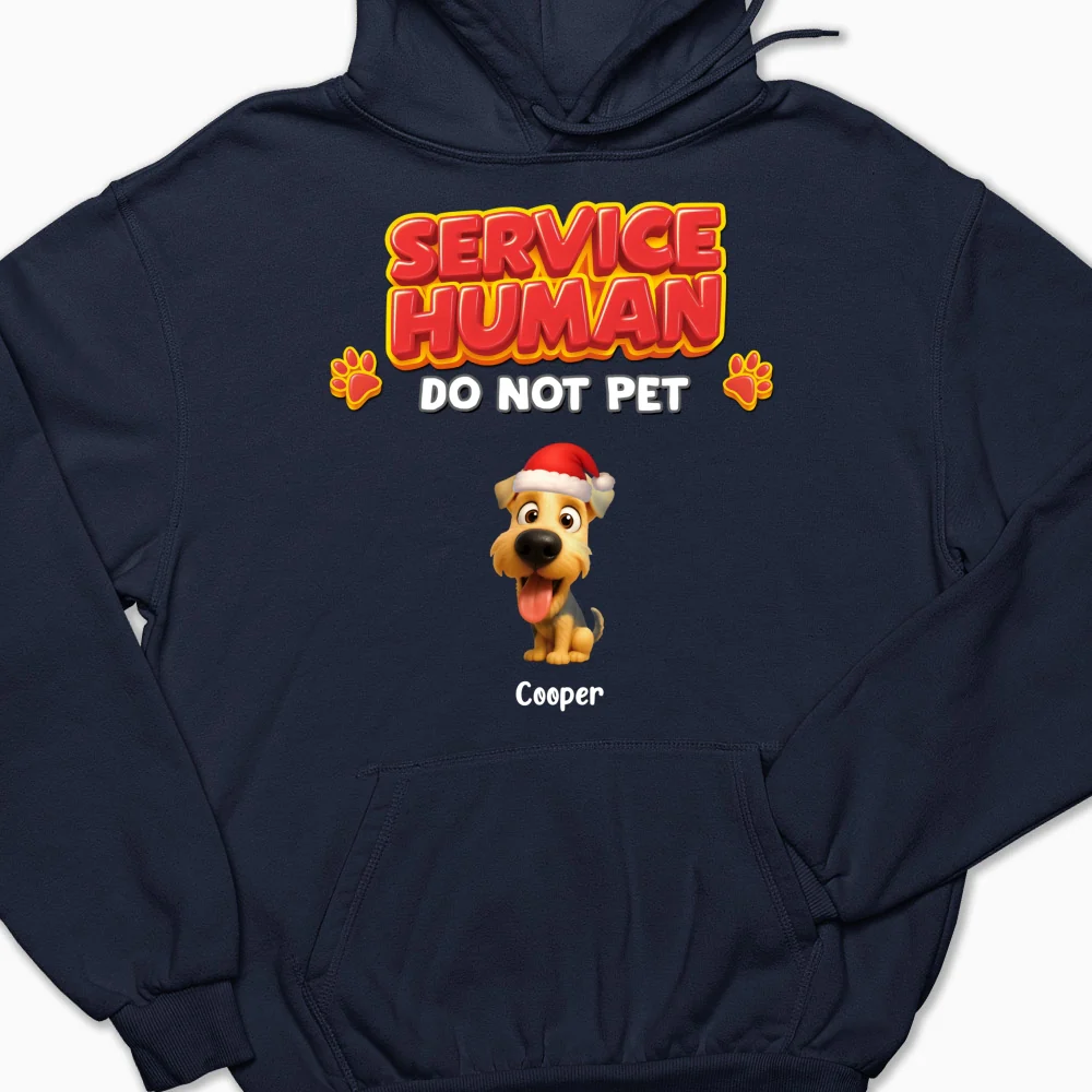 Service Human Christmas - Personalized Custom Hoodie - Image 3