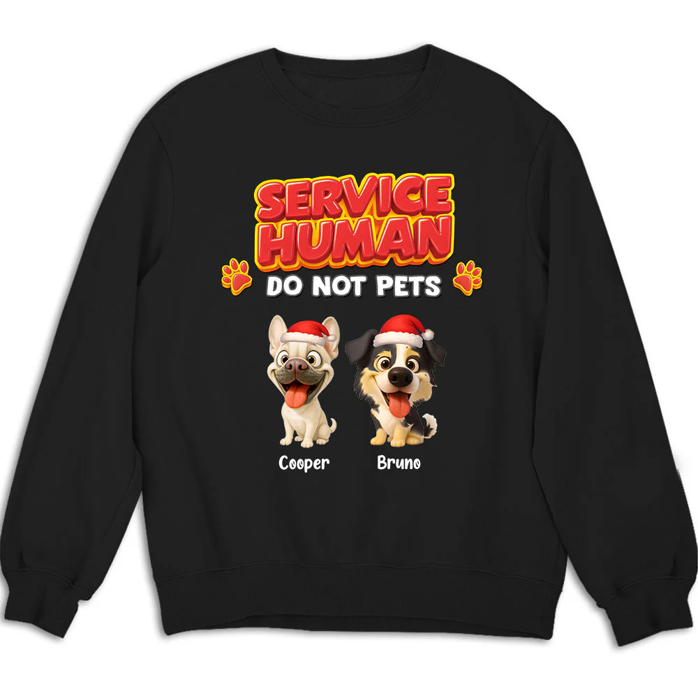 Service Human Christmas - Personalized Custom Sweatshirt