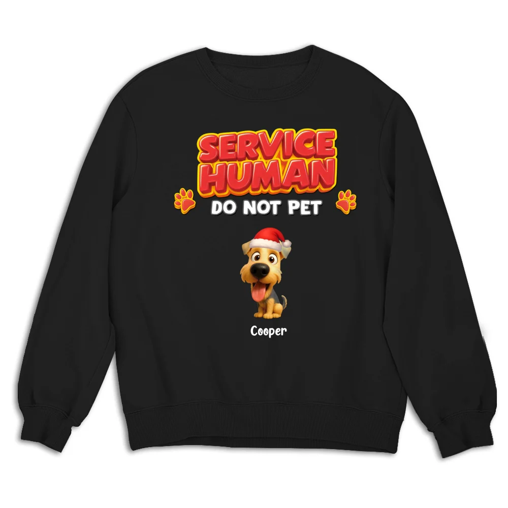 Service Human Christmas - Personalized Custom Sweatshirt - Image 4