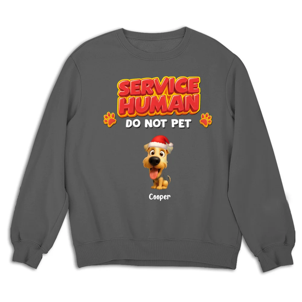 Service Human Christmas - Personalized Custom Sweatshirt - Image 5