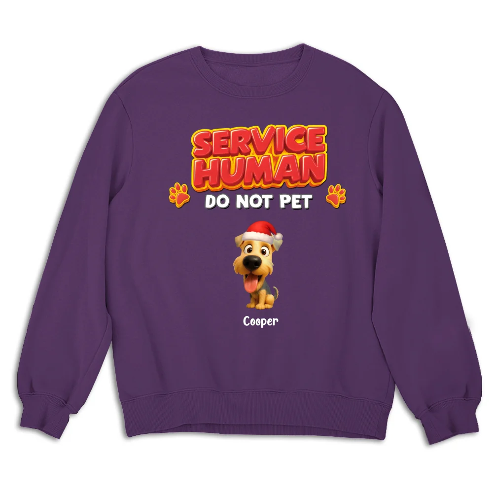 Service Human Christmas - Personalized Custom Sweatshirt - Image 6