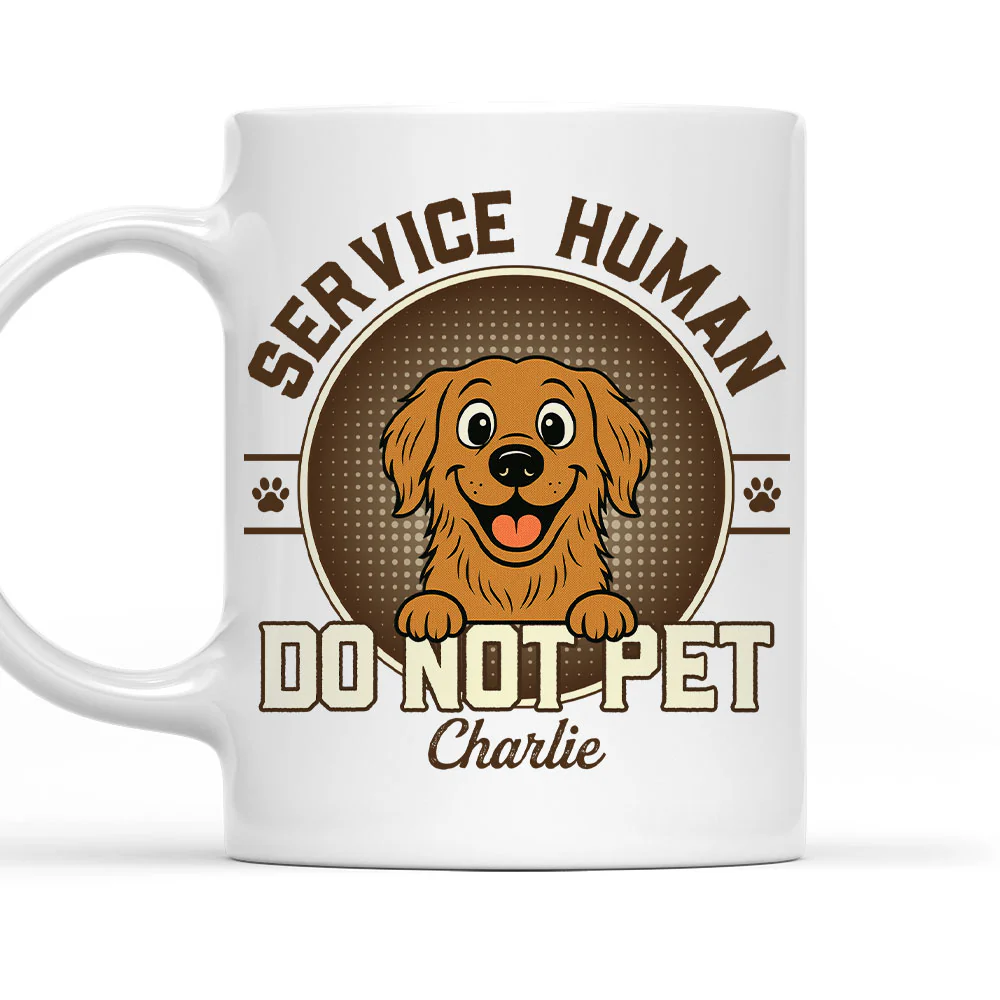 Service Human Logo - Personalized Custom Coffee Mug