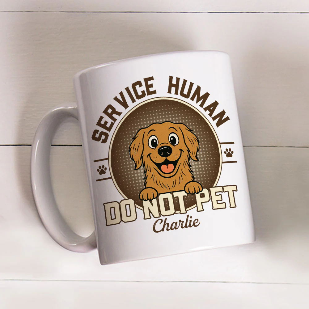 Service Human Logo - Personalized Custom Coffee Mug - Image 6