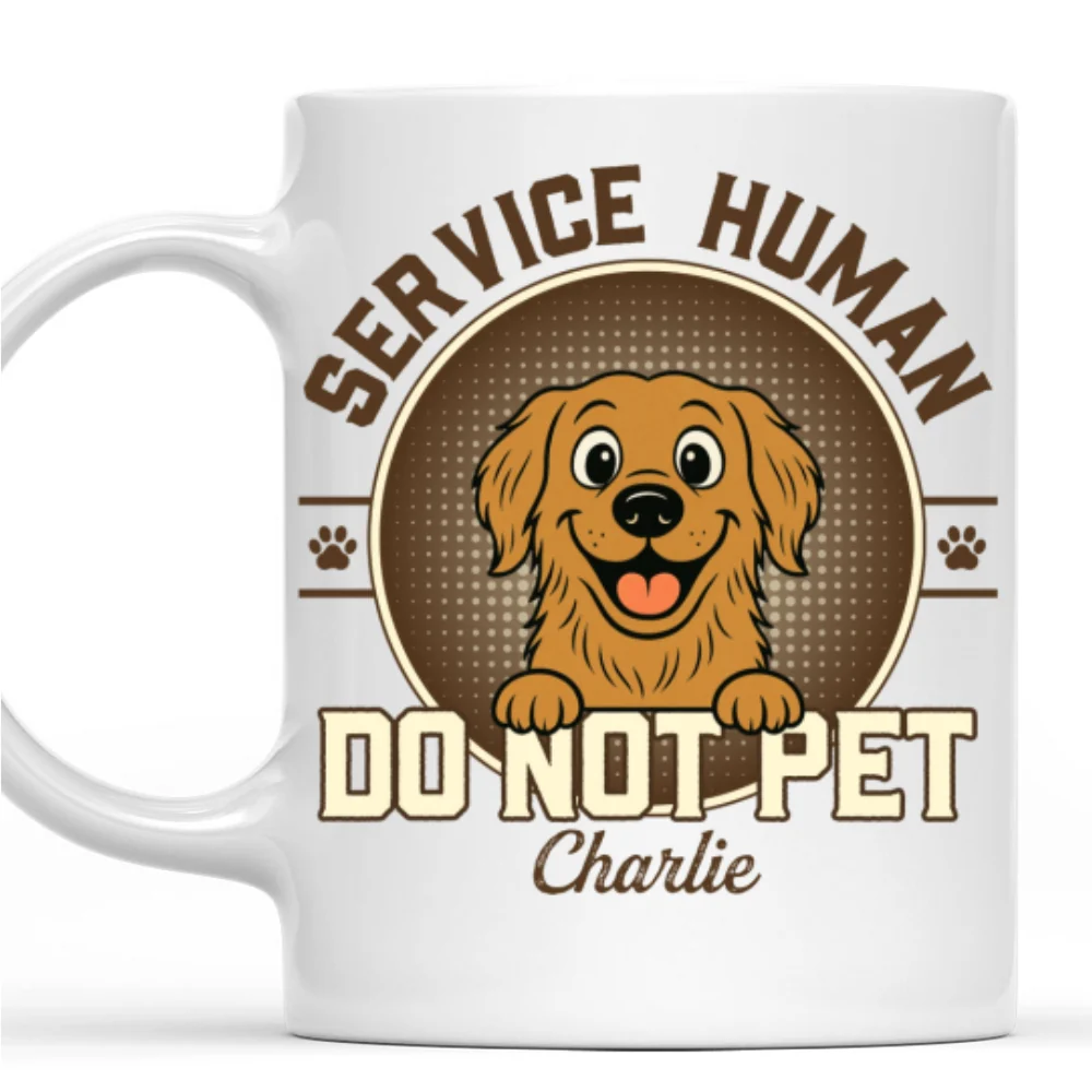 Service Human Logo - Personalized Custom Coffee Mug - Image 8