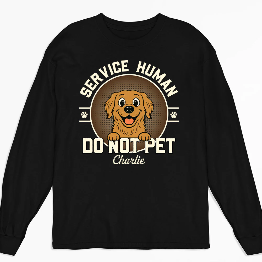 Service Human Logo - Personalized Custom Long Sleeve T-Shirt