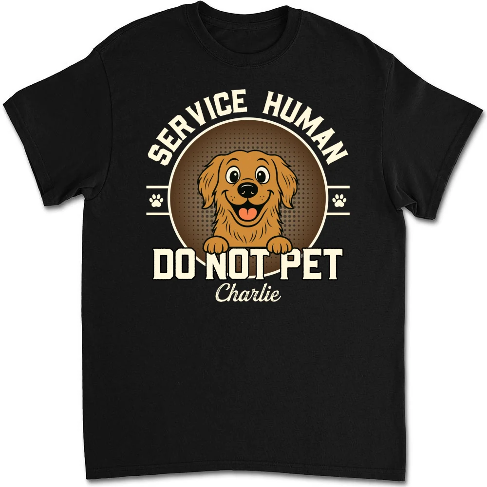 Service Human Logo - Personalized Custom Unisex T-Shirt - Image 5