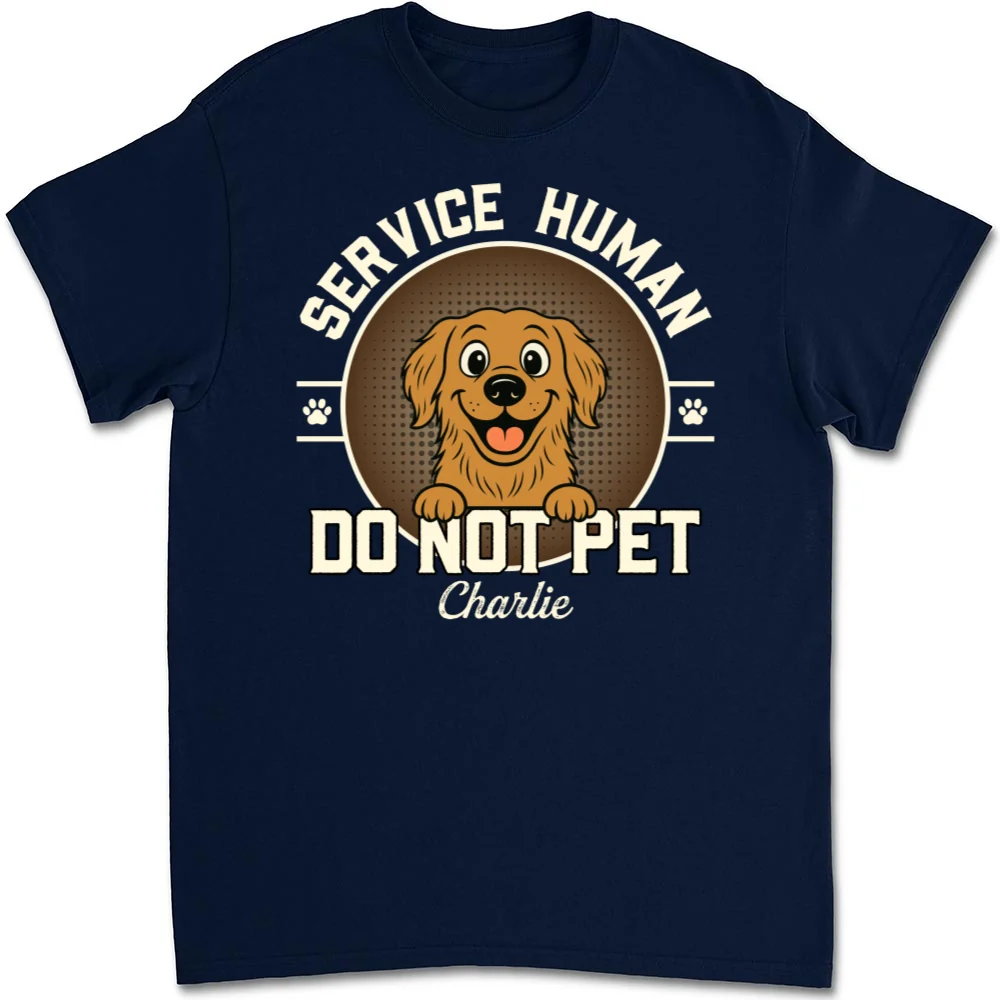 Service Human Logo - Personalized Custom Unisex T-Shirt - Image 6