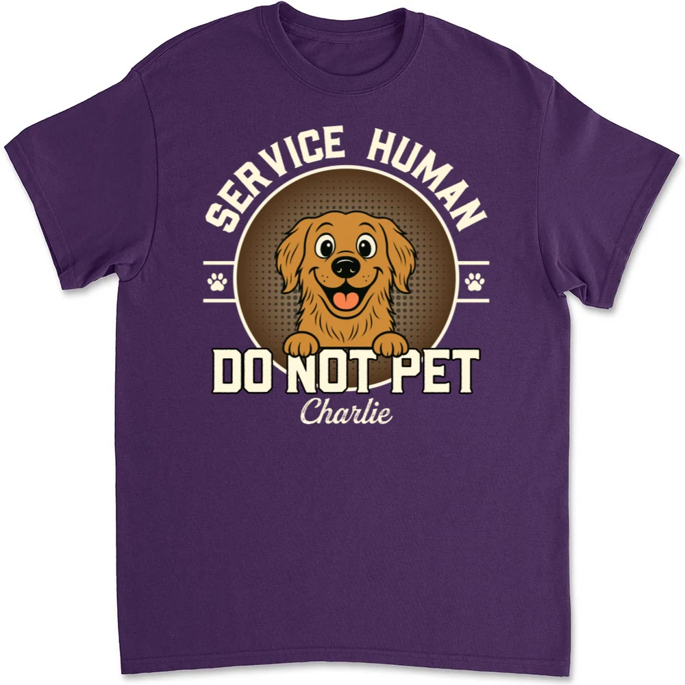 Service Human Logo - Personalized Custom Unisex T-Shirt - Image 8