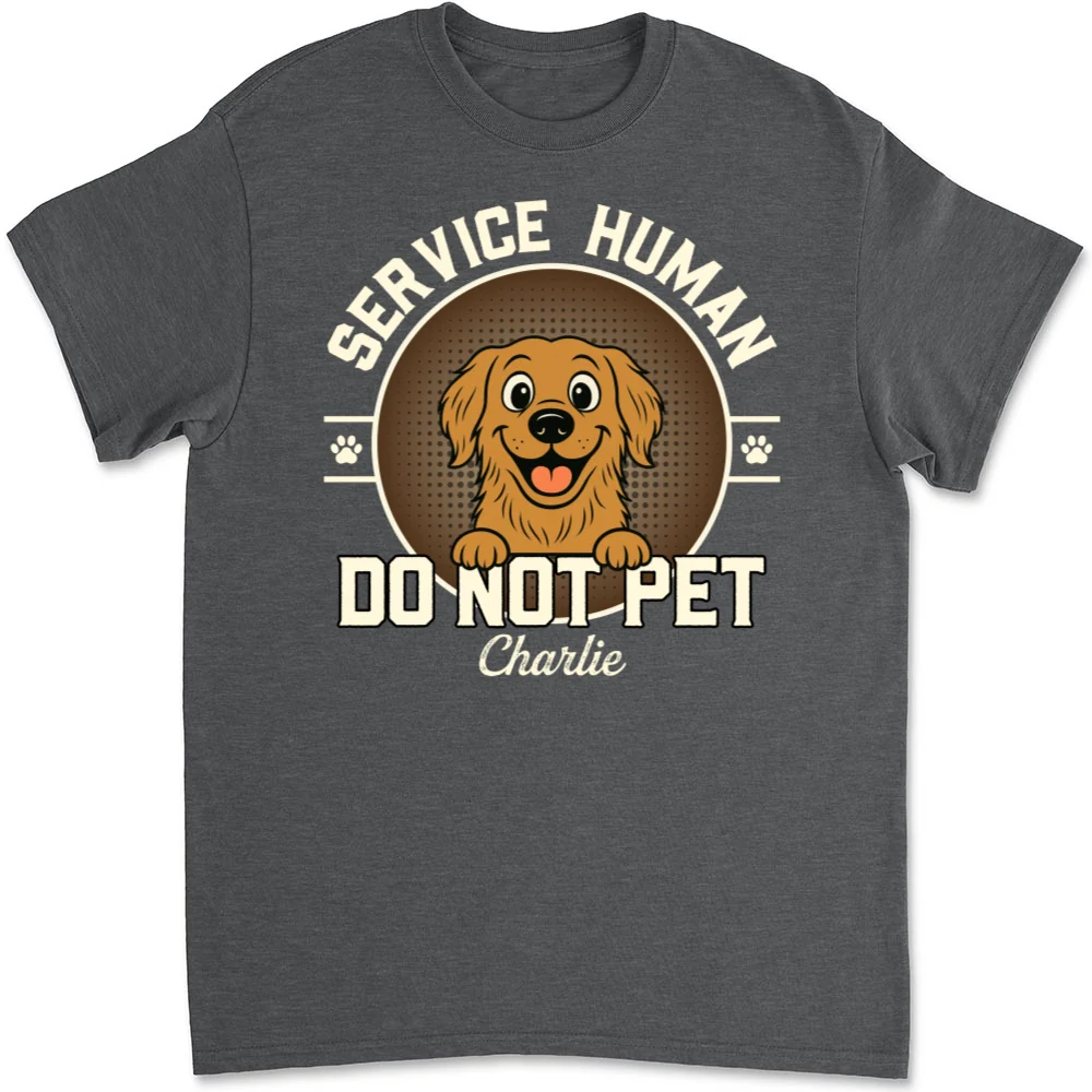 Service Human Logo - Personalized Custom Unisex T-Shirt - Image 9